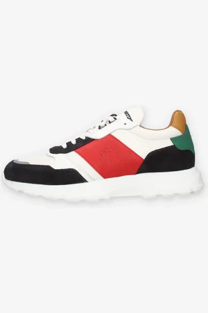 La Martina Sneakers da uomo blu bianche rosse e versi