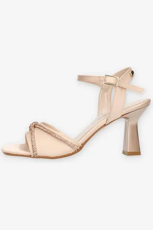 VALLEVERDE Sandali rosa cipria con strass