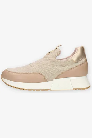 Liu Jo Kiss 504 Slip on da donna beige glitterate