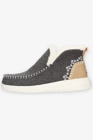Hey dude Denny wool faux shearling grey