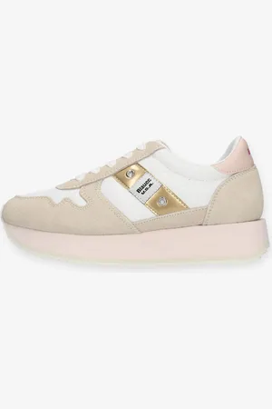 Blauer Kid Sneakers bianche beige e rosa