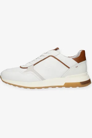 La Martina Sneakers bianche e cuoio da uomo