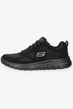 Skechers 52635-BBK Burns Agoura Sneakers nere da uomo