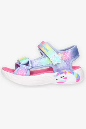 Skechers Unicorn Dreams Sandali glicine con luci
