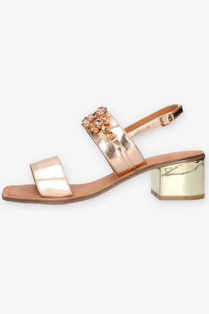 GARDINI SPIRIT Sandali oro rosa con pietre