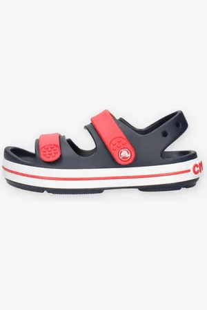 Crocs CR.209423-NAVR Crocband cruiser Sandali blu e rossi da bimbo