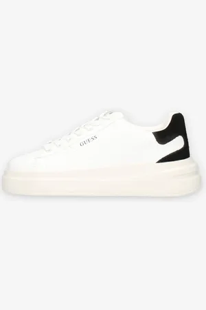 Guess FLJELB-LEA12-WHBLK Sneakers bianche e nere da donna