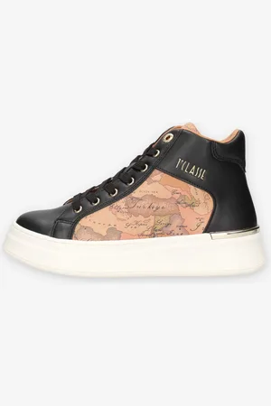 ALVIERO MARTINI 1A CLASSE N1982-0289-X550 Sneakers alte linea Junior nere e Geo Classic
