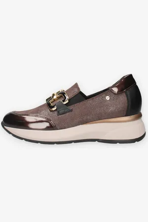 Donna serena 5D5458DS-MOK Slip on marroni da donna