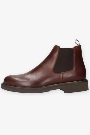Exton 449-VIENNA-BROWN Stivaletti da uomo testa di moro