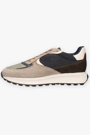 HARMONT&BLAINE EFM242.090.6260 Sneakers da uomo beige e blu