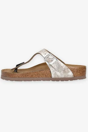 Birkenstock 1027002-SYN-WAS-MET-SILVER Gizeh BS Infradito (calzata regolare)