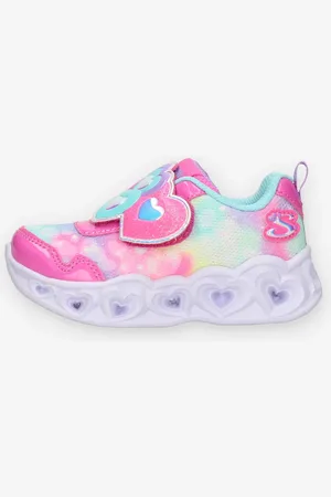 Skechers S Lights Lovin Reflection Sneakers illuminanti fuxia e azzurre