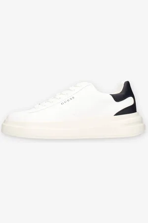 Guess FMPELB-LEA12-WHIBL ELBA Sneakers bianche e blu da uomo