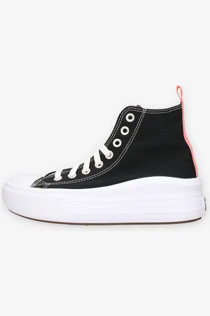 Converse 271716C Chuc Taylor All Star Move Hi Sneakers alte nere e rosa