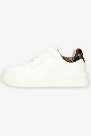 Guess FLPWIN-FAL12-WHIBR Winnie Sneakers bianche e marroni da donna