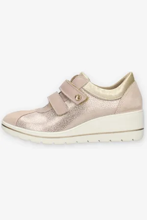 Enval 7759522-PLATINO Sneakers platino da donna