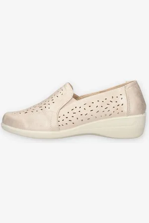 Clia Walk LIGHT28-BEIGE Slip on laminate beige da donna