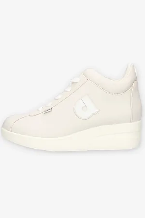 AGILE BY RUCOLINE 226-A-LEATHER-IVORY Jackie Sneakers avorio da donna