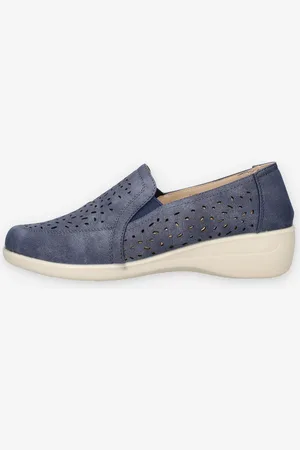 Clia Walk LIGHT28-BLU Slip on laminate blu da donna