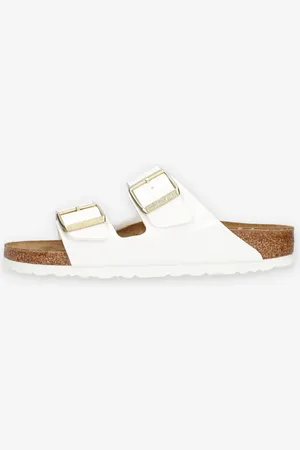 Birkenstock 1005294- Arizona BS Sandali scalzati bassi bianchi (calzata stretta)