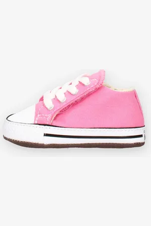 Converse 865160C Chuck Taylor All Star Cribster Sneakers basse rosa da culla