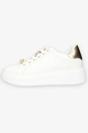 VALLEVERDE 35103-GOLD Sneakers bianche e oro da donna