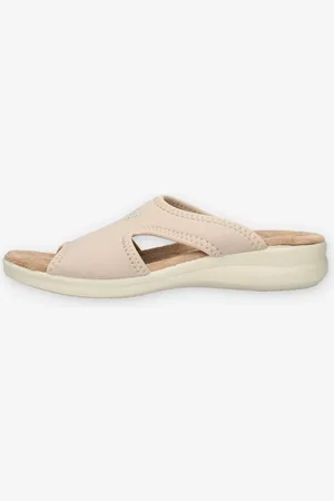VALLEVERDE 25321-BEIGE Ciabatte beige da donna