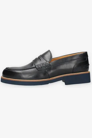 Exton 2102-VIENNA-MARINO Mocassini blu da uomo