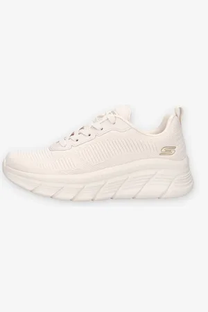 Skechers 117385-OFWT Bobs B flex Hi Flying Sneakers bianche da donna