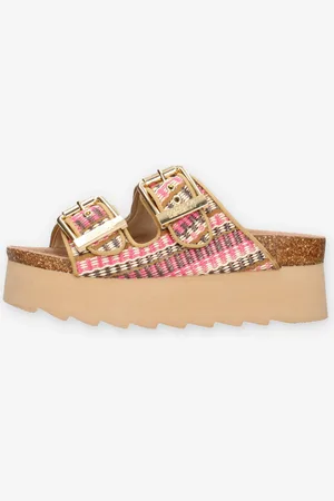 Colors of California HC.BES500-PINKN Sandali scalzati rosa con zeppa