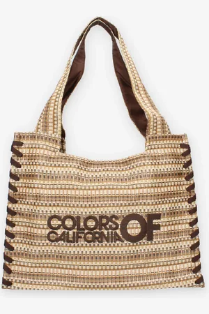 Colors of California HC.HOLLY-NAT Borsa a spalla beige in raffia
