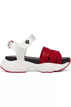 ED HARDY Donna Sandali - Sneakers Overlap sandal red/white