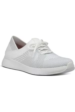 FitFlop Donna Sneakers basse - Sneakers basse MARBLEKNIT SNEAKERS WHITE / STORM GREY
