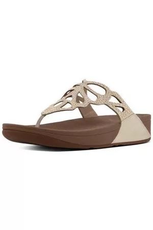 FitFlop Donna Infradito - Infradito BUMBLE CRYSTAL TOE POST GOLD es
