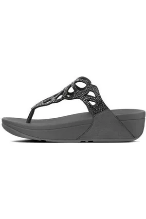 FitFlop Donna Infradito - Infradito BUMBLE CRYSTAL TOE POST PEWTER es
