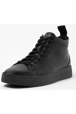 FitFlop Sneakers basse itlop RALLY II LEATHER HIGH-TOP SNEAKERS ALL BLACK