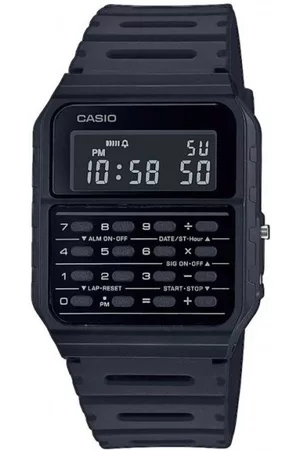 Casio Orologi - Orologio Misto Analogico-Digitale Orologio Calculator Unisex Nero Gomma