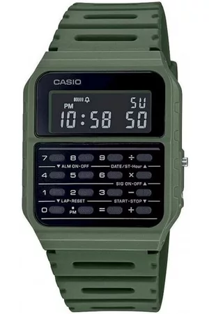Casio Orologi - Orologio Misto Analogico-Digitale Orologio unisex Calculator gomma verde / nero