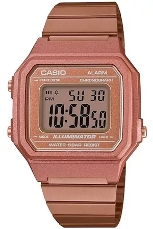 Casio Orologi Vintage - Orologio Misto Analogico-Digitale Orologio unisex VIntage digitale acciaio oro rosa