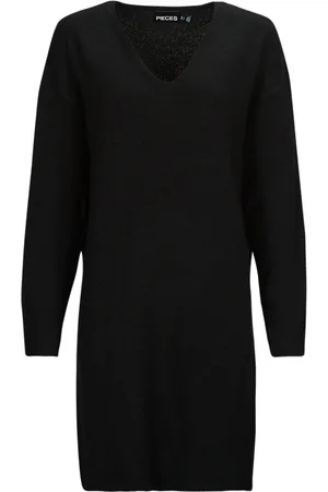 Pieces® Abito corto PCJULIANA LS V-NECK KNIT DRESS NOOS BC