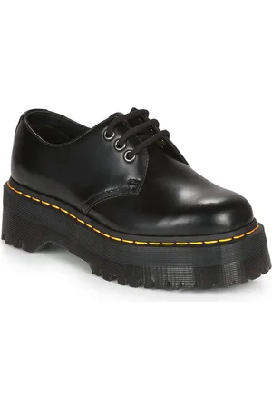 Dr. Martens Scarpe 1461 QUAD BLACK POLISHED SMOOTH