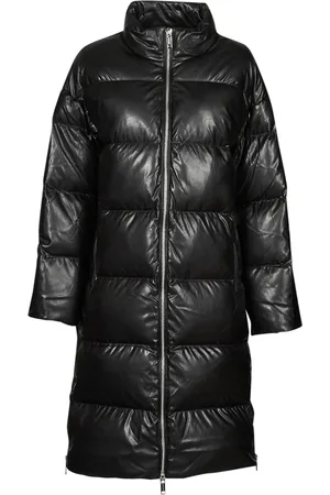 Michael Kors Piumino LONG FAUX LTHR PUFFER