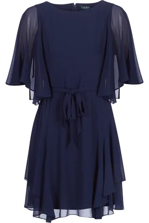 Ralph Lauren Abito corto NAVY-3/4 SLEEVE-DAY DRESS