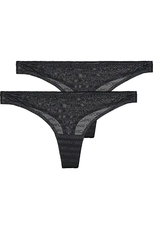 Emporio Armani Culotte e slip ALL OVER LOGO MESH X2