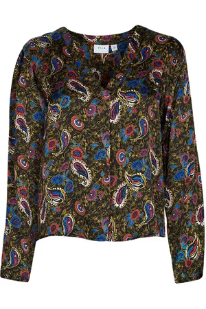 VILA Camicia VISURINA V-NECK L/S TOP/