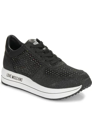 Moschino Sneakers basse STRASS MESH GLITTER
