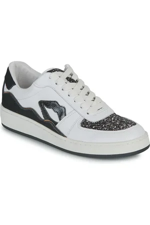 Bons Baisers De Paname Sneakers basse LOULOU BLANC NOIR GLITTER