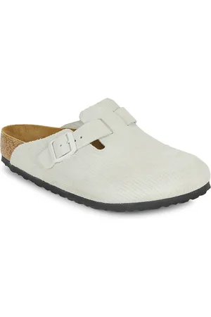 Birkenstock Scarpe Boston LEVE Corduroy Antique White