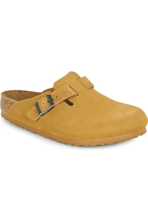 Birkenstock Scarpe Boston LEVE Corduroy Cork Brown